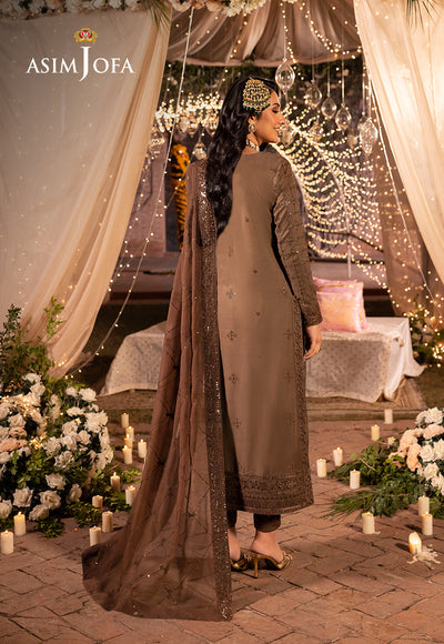 AJDAB-05 EMBROIDERED LAWN SILK STITCHED 3 PCS