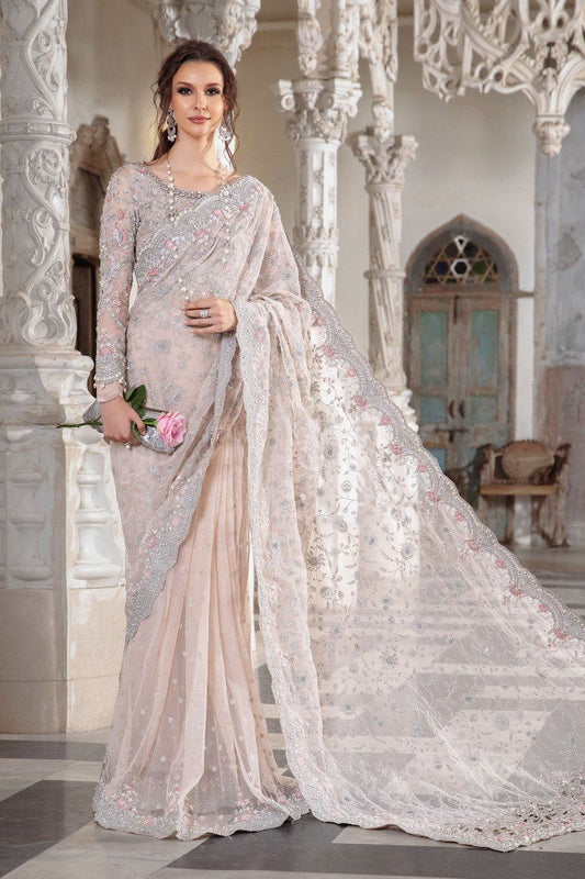 Maria B Couture Pale Pink Saree MC-050